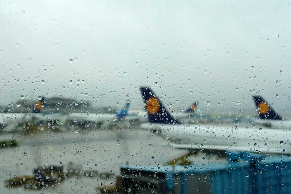 Rainy airport 